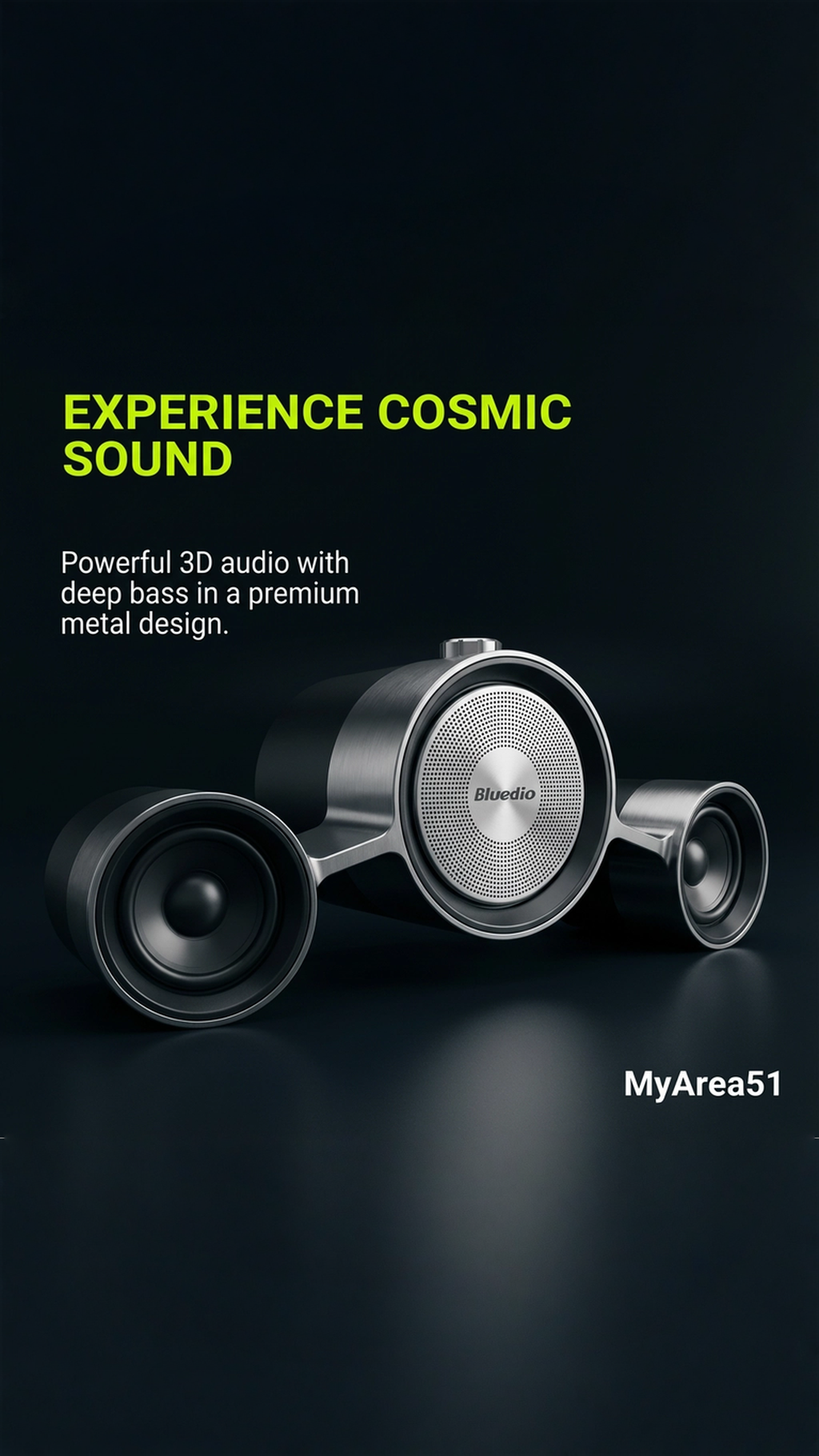 Bluetooth Speaker Collection — Powerful Sound, Futuristic Design | MyArea51