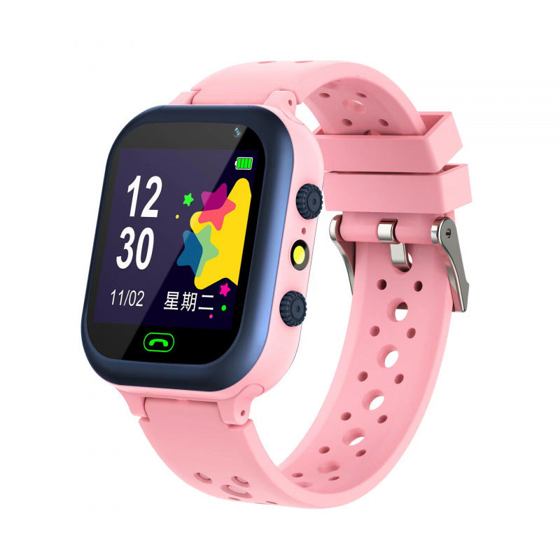 Children's Smart Phone Watch Waterproof Q12 English Multi Language GPS Positioning
