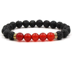 Buddha Bless Lose Weight Chakra Bracelet Black Lava Healing Balance Beads Reiki Buddha Prayer Natural Stone Bracelet For Women