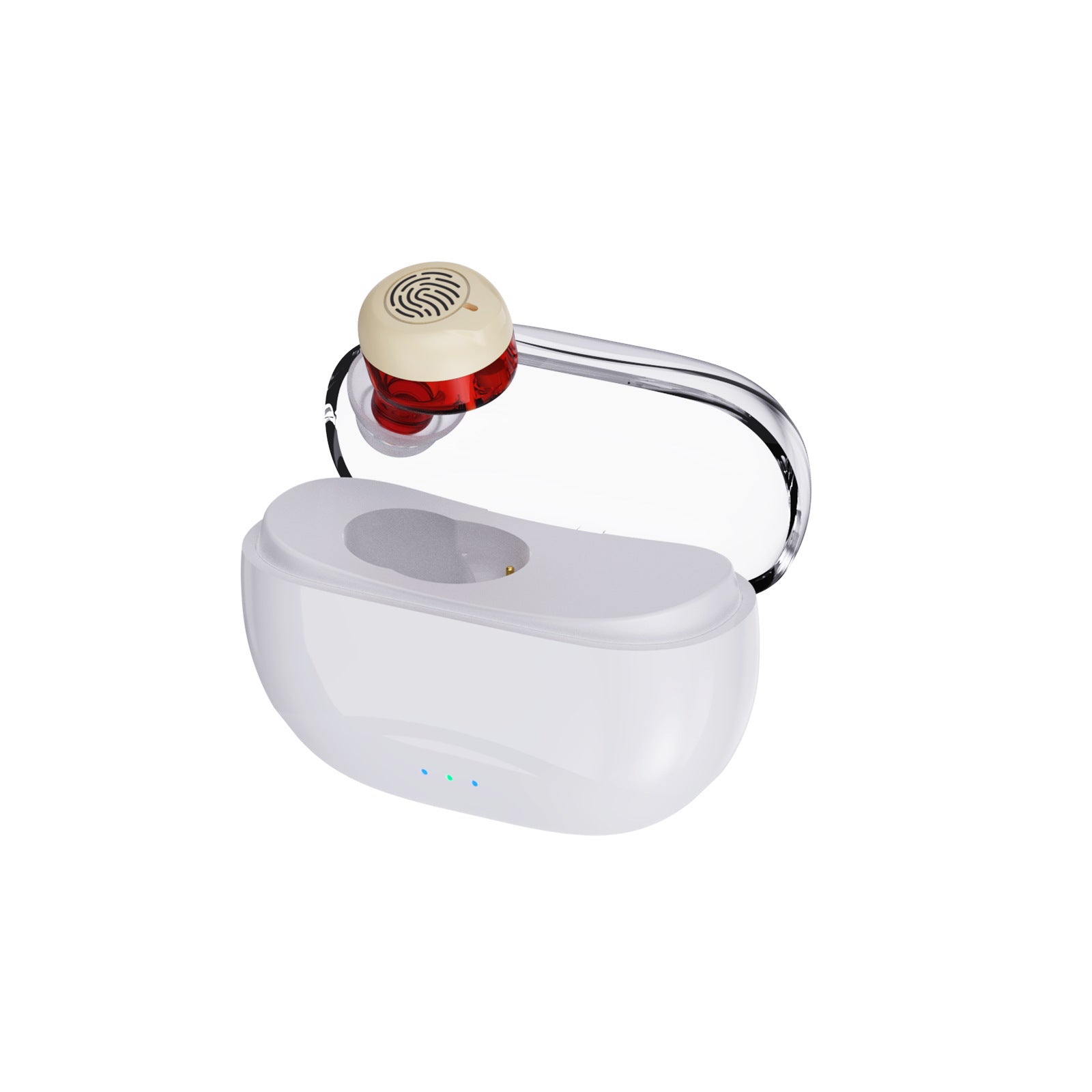 Single Unit Smart Hearing Aid for Seniors, Rechargeable Invisible Comfortable Long-Lasting Battery Life Specifically Designed for Elderly