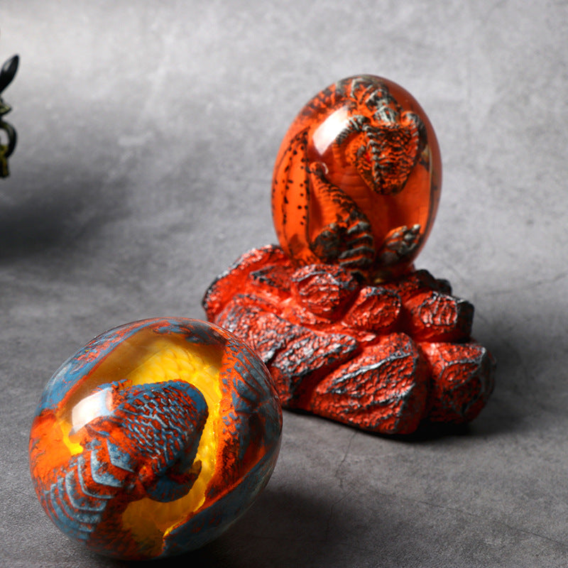 Dinosaur Egg Hot Harry Potter Souvenir Game of Thrones Glowing Lava Dragon Egg Resin Ornament