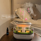 Smart Cool Mist Raindrop Air Humidifier for Garden Landscape Christmas Tree White Noise Oil Aroma Diffuser Portable