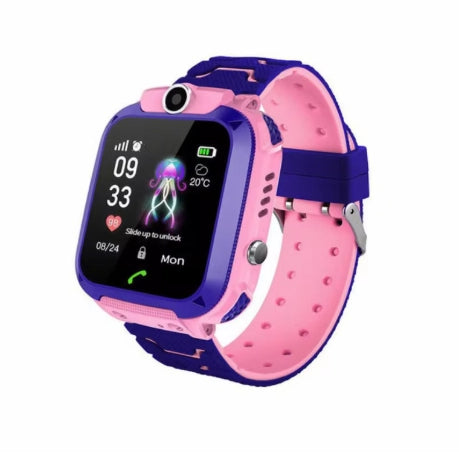 Children's Smart Phone Watch Waterproof Q12 English Multi Language GPS Positioning