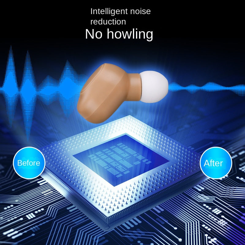 Hearing Aid Sound Amplifier with Magnetic Clasp and Digital Display, High-Quality Audio Collector