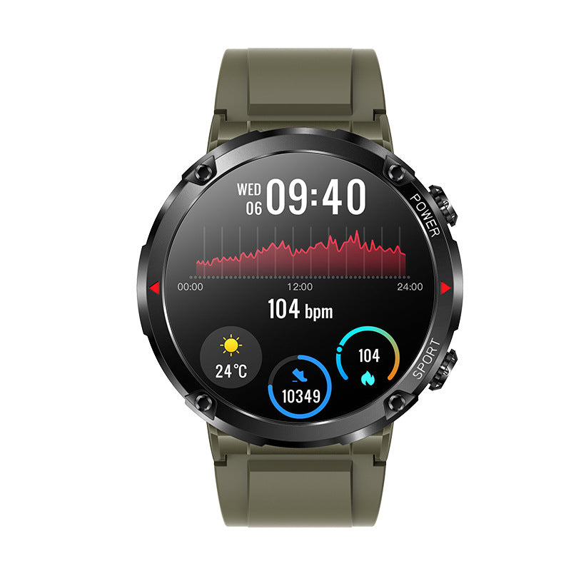 T30 Outdoor Bluetooth Call Smart Watch Large Screen HD Step by Step Heart Rate Blood Pressure Multi Exercise Smart Watch