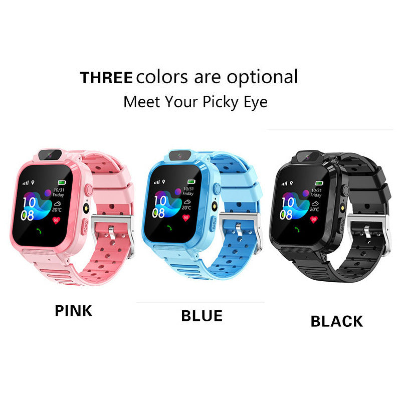 Children's Smart Phone Watch Waterproof Q12 English Multi Language GPS Positioning