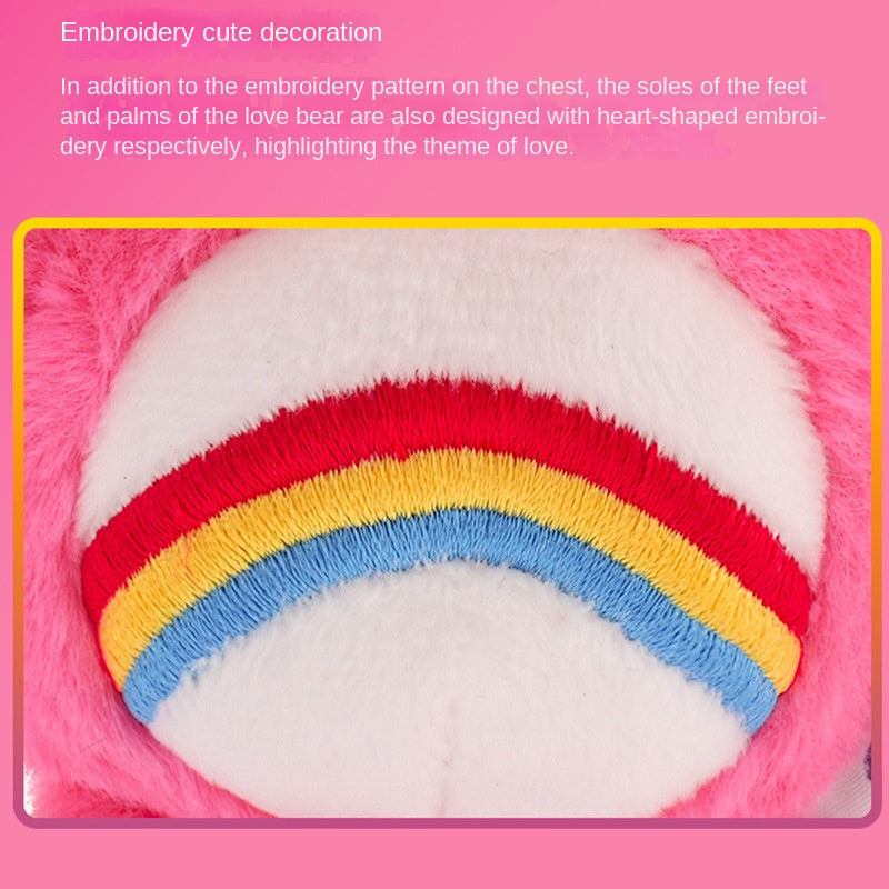 Love Bear Pendant Rainbow Bear Squeezing Keychain