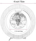 SYEZYO Magnetic Levitation Floating World Map LED Light Globe 2 in 1 Anti Gravity Suspending in The Air Decoration Gadget