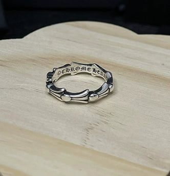 Silver Cross Men's and Women's Ring Hand Engraved Gold Plating