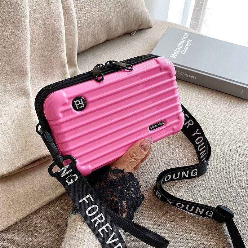 PC hard shell toiletry bag 7-inch shoulder crossbody bag hand storage bag suitcase small bag