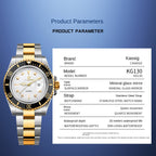 Swiss Brand CHAXIGO Men's Watch Green Submariner Style Waterproof Versatile Alloy Quartz Watch