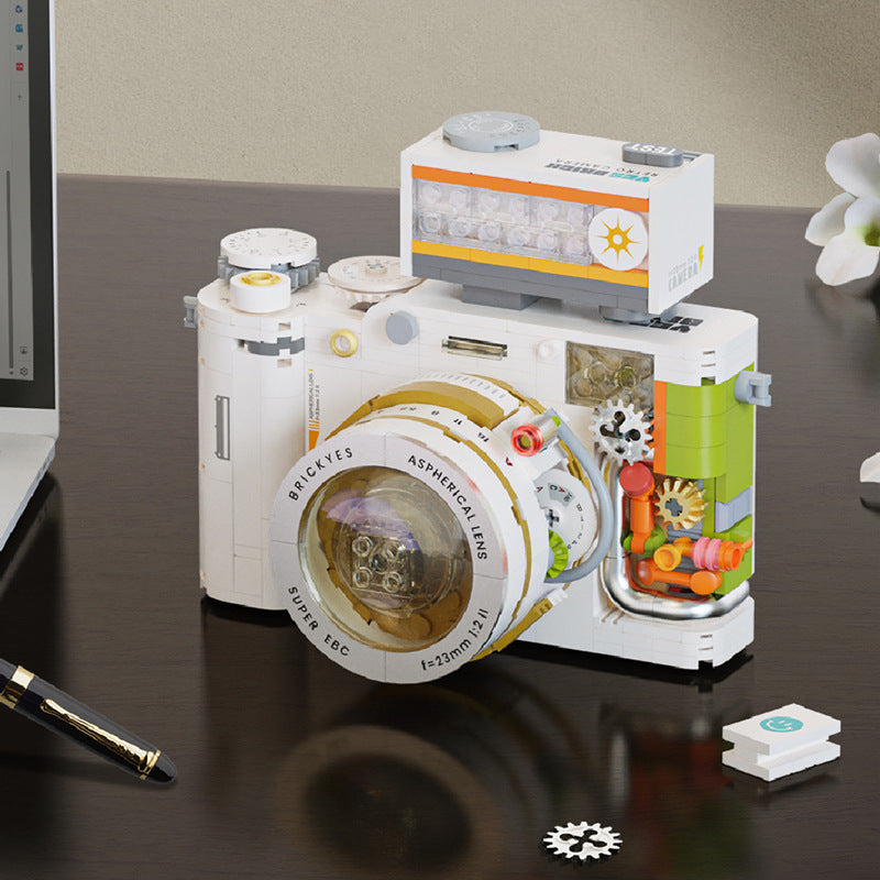 Camera Technology Trendy Play Building Blocks Children's Compatible Lego Medium Particle Assembly Christmas Children's Gift Toys