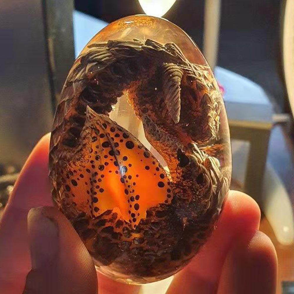 Dinosaur Egg Hot Harry Potter Souvenir Game of Thrones Glowing Lava Dragon Egg Resin Ornament