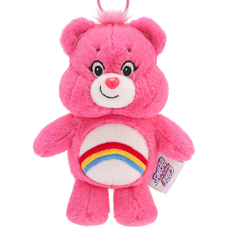 Love Bear Pendant Rainbow Bear Squeezing Keychain