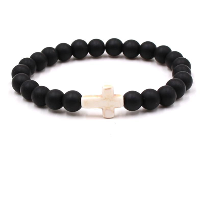 Fashion bead jewelry cross bracelet