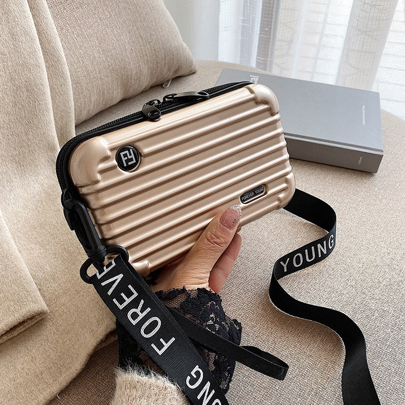 PC hard shell toiletry bag 7-inch shoulder crossbody bag hand storage bag suitcase small bag