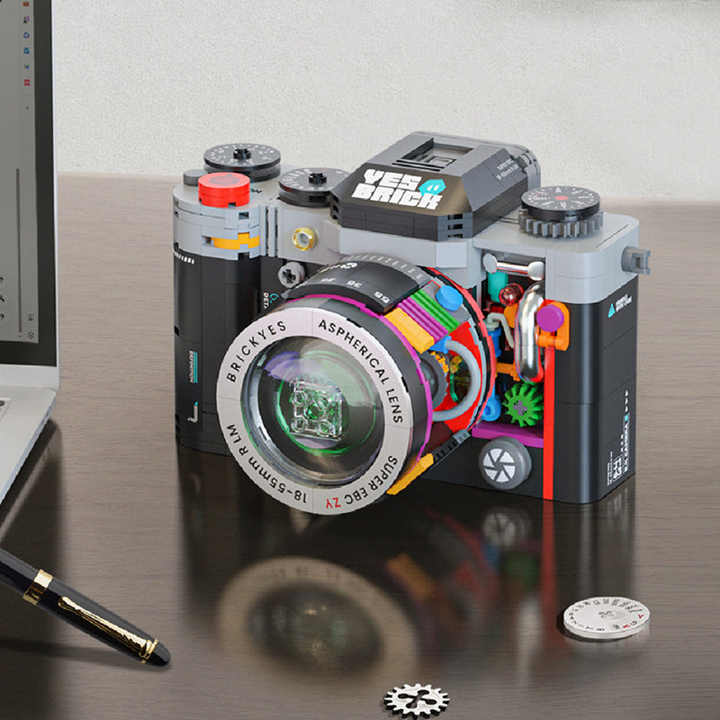 Camera Technology Trendy Play Building Blocks Children's Compatible Lego Medium Particle Assembly Christmas Children's Gift Toys