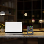 2025  crystal cube: photo display, holographic weather station, clock with GIF album.