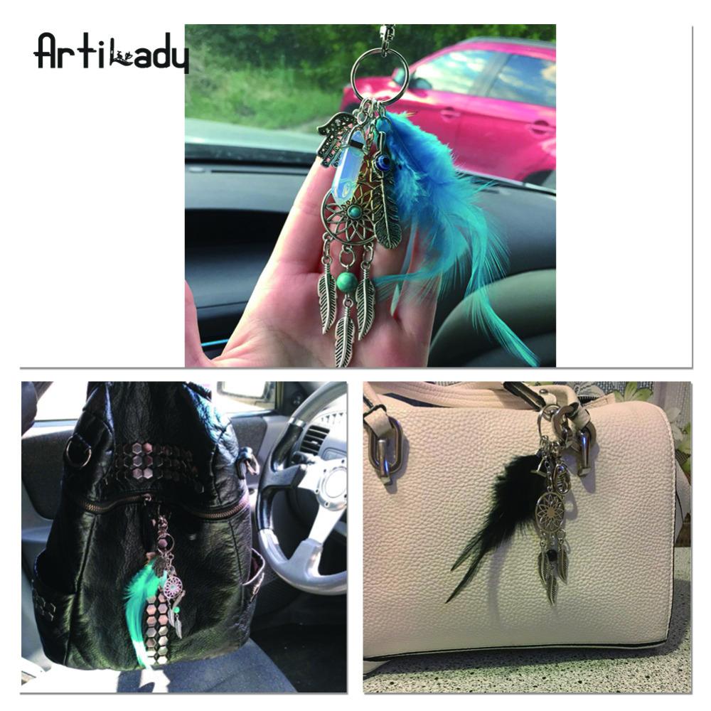 Artilady natural opal stone dreamcatcher