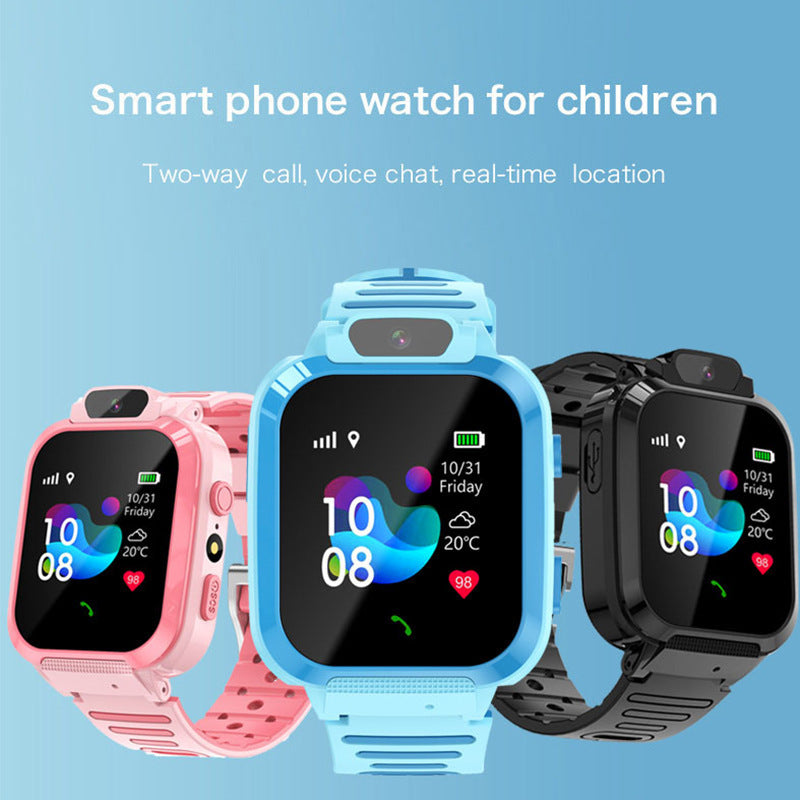 Children's Smart Phone Watch Waterproof Q12 English Multi Language GPS Positioning