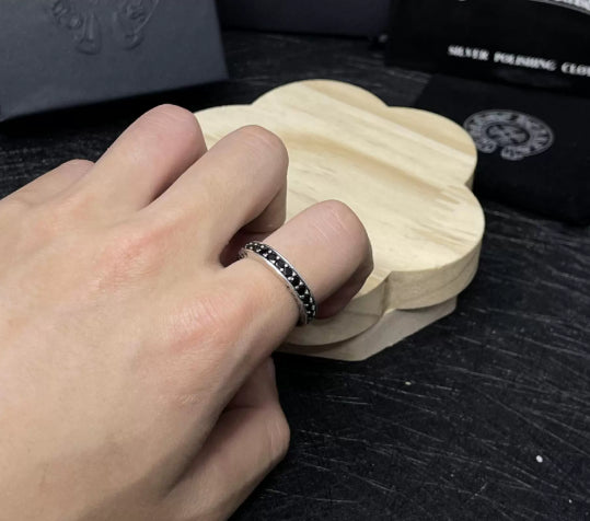 Silver Cross Men's and Women's Ring Hand Engraved Gold Plating