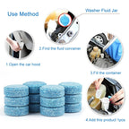 10PCS Car Solid Wiper Tablets – 1 Tablet Makes 4L Glass Cleaner | Auto Windshield Cleaning
