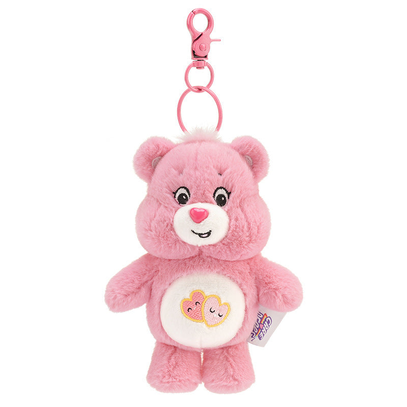 Love Bear Pendant Rainbow Bear Squeezing Keychain
