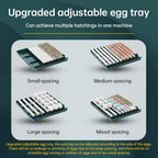9 - 48 Egg Incubator: Automatic Egg - Turning & Humidity Monitoring. Duck Incubator with Auto - Water Ionic Waterbed