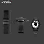 Unique Vortex Concept Watch Men Modern Trend Sport Black Wrist Watches