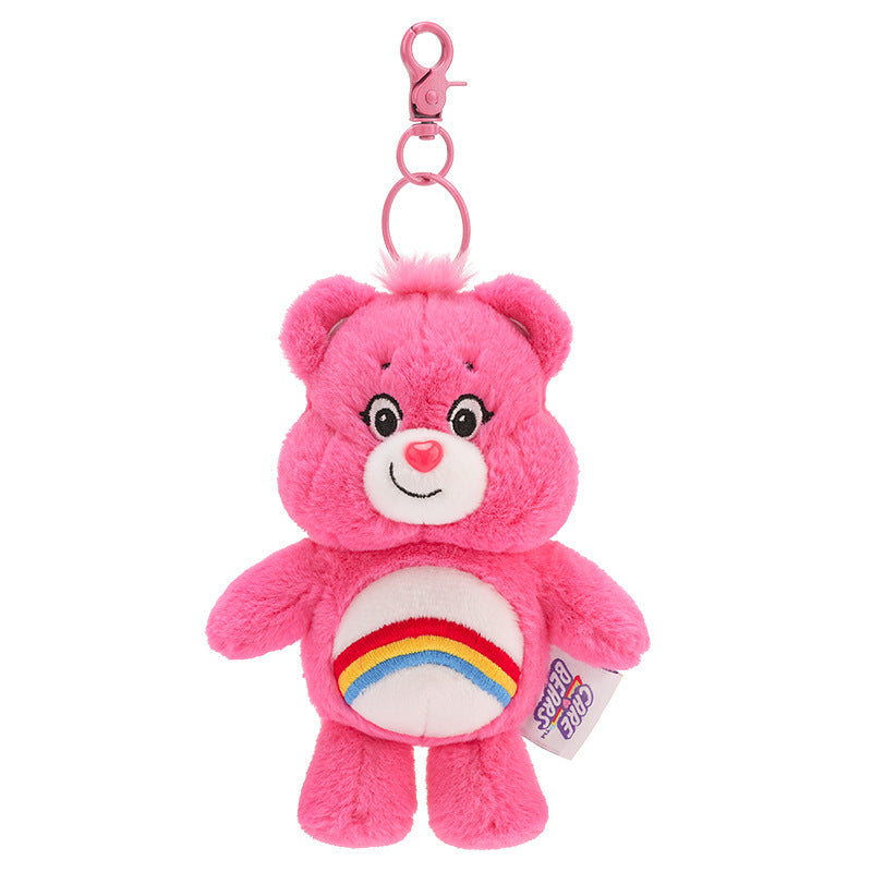 Love Bear Pendant Rainbow Bear Squeezing Keychain