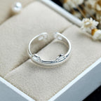 925 Silver Cat Ear Ring