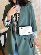 PC hard shell toiletry bag 7-inch shoulder crossbody bag hand storage bag suitcase small bag