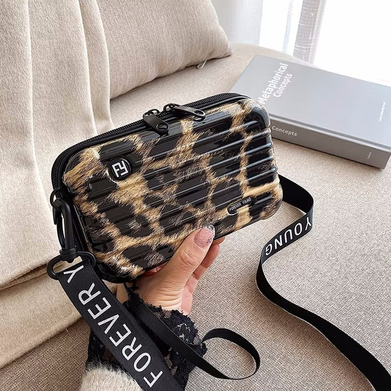 PC hard shell toiletry bag 7-inch shoulder crossbody bag hand storage bag suitcase small bag