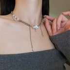 Cloud Series Cloud Opal Tassel Necklace Female Summer Niche Design Clavicle Chain New Style