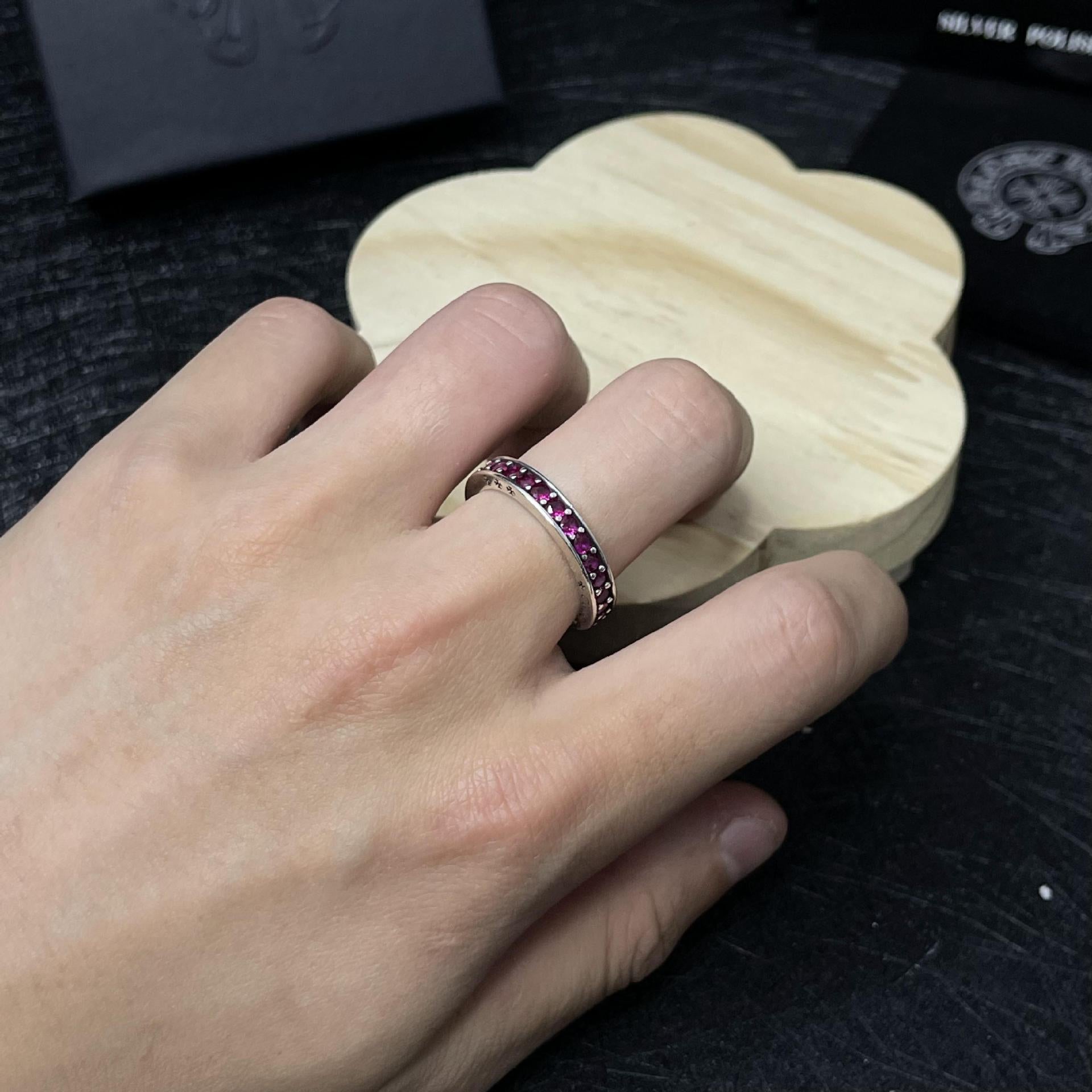 Silver Cross Men's and Women's Ring Hand Engraved Gold Plating