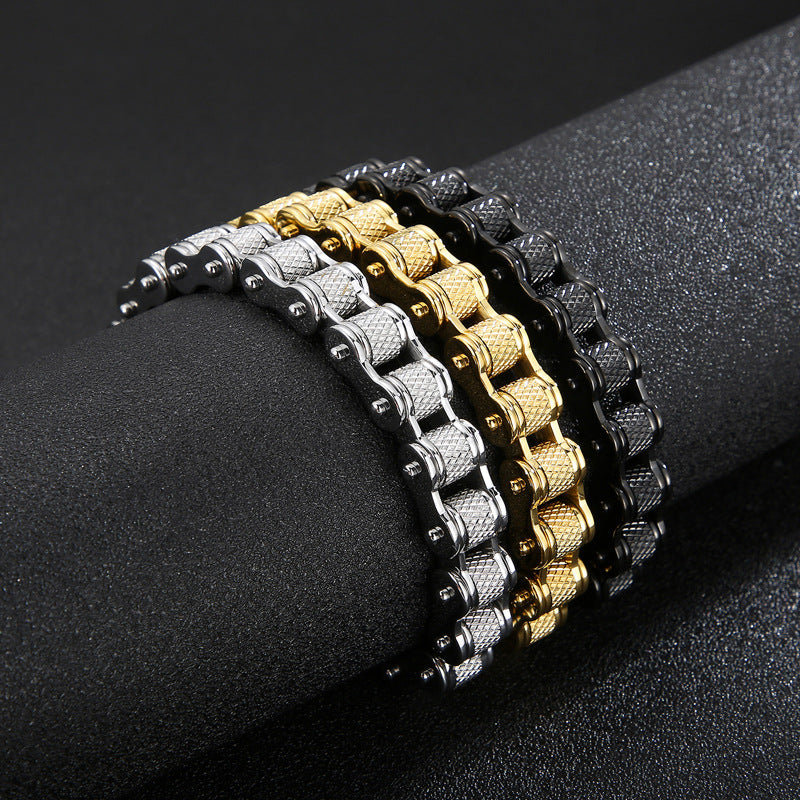 Bicycle Bracelet Titanium Steel Personalized Men's Motorcycle Chain Accessories