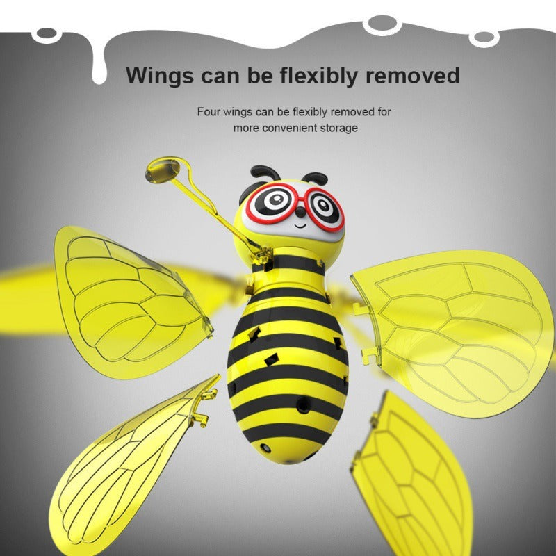 Hot Selling Sensing Aircraft Will Glow Little Bees Children Sensing Little Flying Fairy Toys Suspension Toys