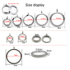 20mm/25mm/30mm Glass Floating Lockets Pendant Stainless Steel Magnetic Twist Closure Jewelry