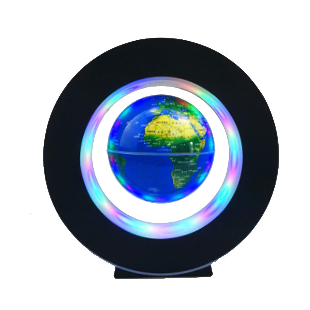 SYEZYO Magnetic Levitation Floating World Map LED Light Globe 2 in 1 Anti Gravity Suspending in The Air Decoration Gadget