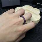 Silver Cross Men's and Women's Ring Hand Engraved Gold Plating