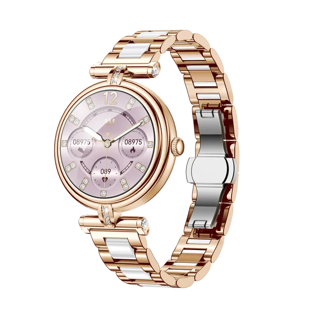 AK62 Smart Watch Women 1.09 Inch HD Screen Custom Watch Face Sports Fitness Tracker Bluetooth Call Lady Smartwatch