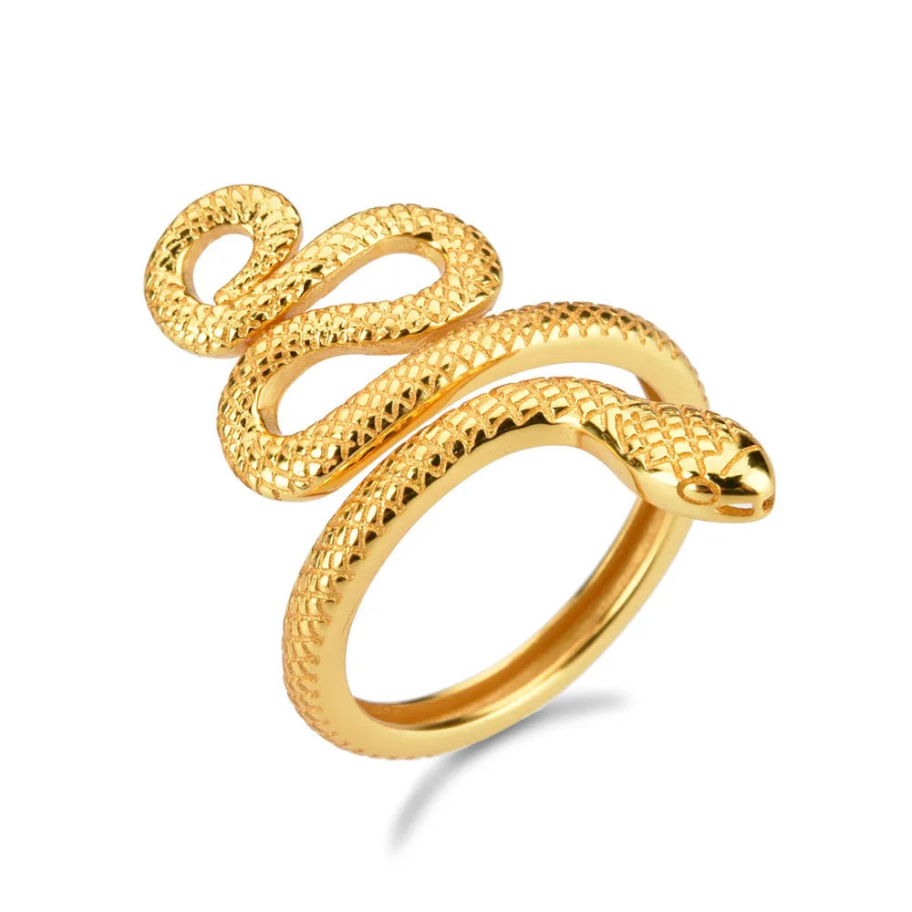 925 Sterling Silver Snake Shape Ring
