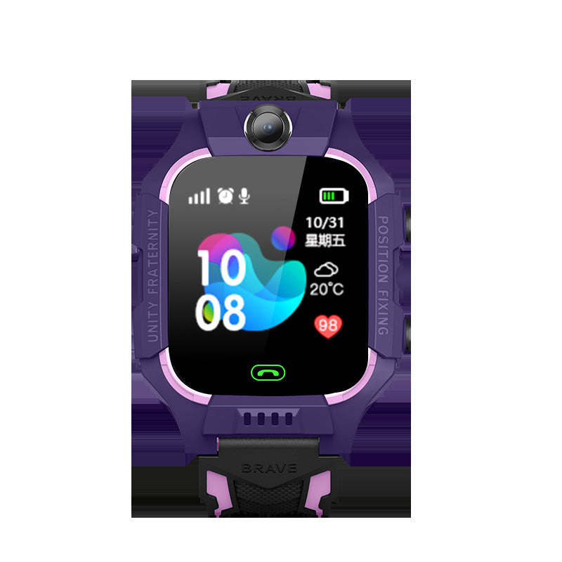 Children's Smart Phone Watch Waterproof Q12 English Multi Language GPS Positioning