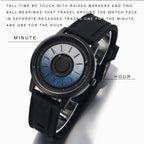 EUTOUR Men's Magnetic Quartz Watch with Original 40mm Stainless Steel Strap