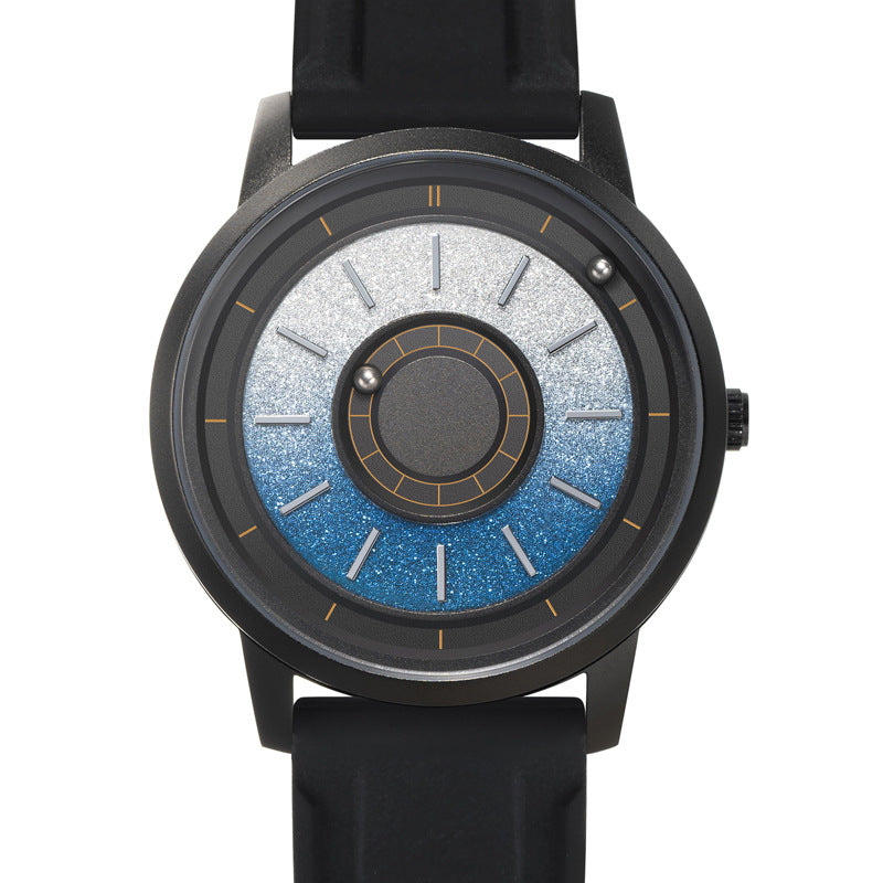 EUTOUR Men's Magnetic Quartz Watch with Original 40mm Stainless Steel Strap