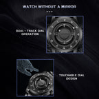 LIGE Fashionable Roman Numeral Men's Multi-Function Quartz Watch with Leather Strap and Water Resistance