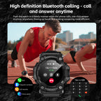 Outdoor sports smartwatch ATTACK GT Bluetooth call compass flashlight music