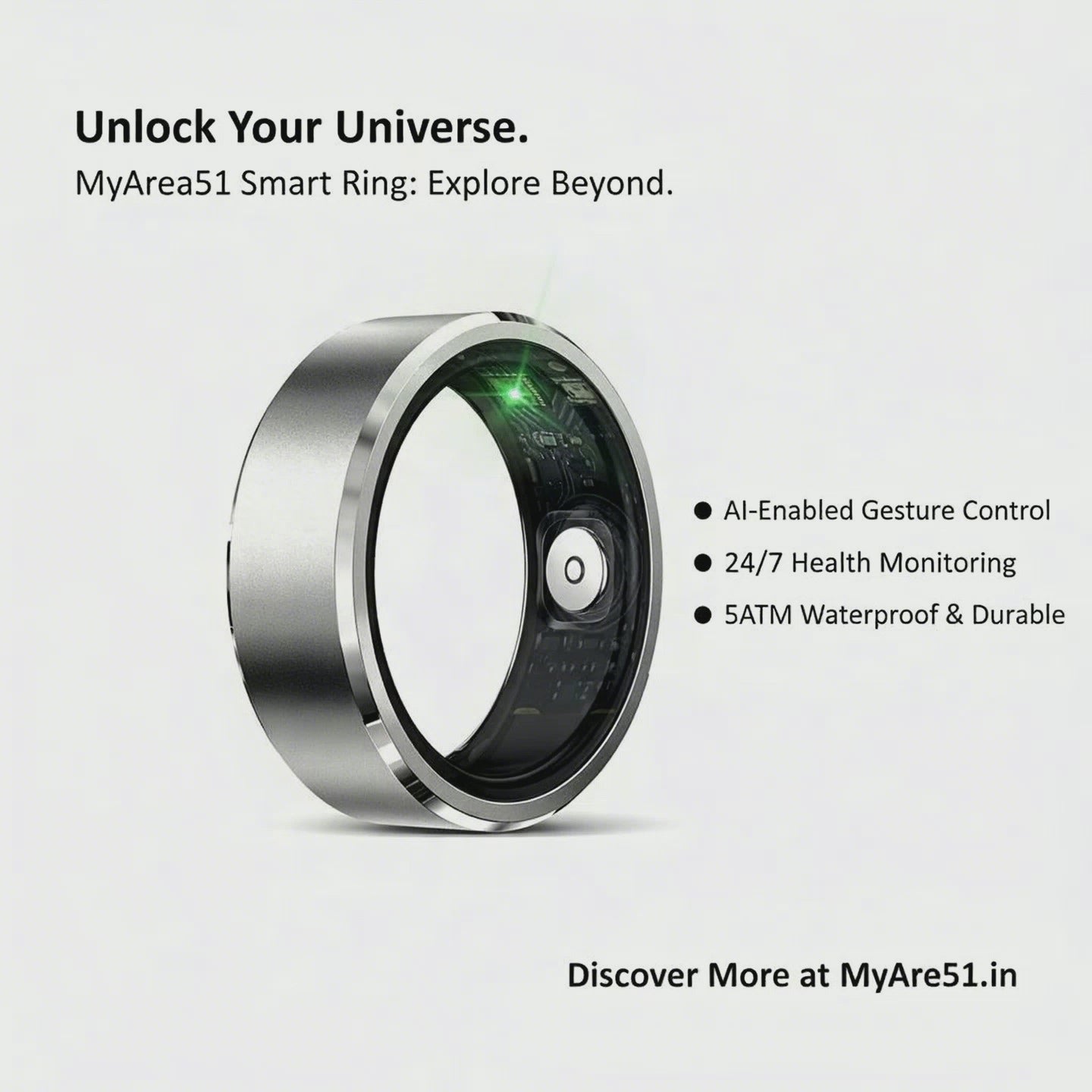 2025 New! Xiaomi Smart Ring for Men & Women. Tracks Heart Rate, Blood Oxygen, Sleep. 5ATM Waterproof Fitness Tracker